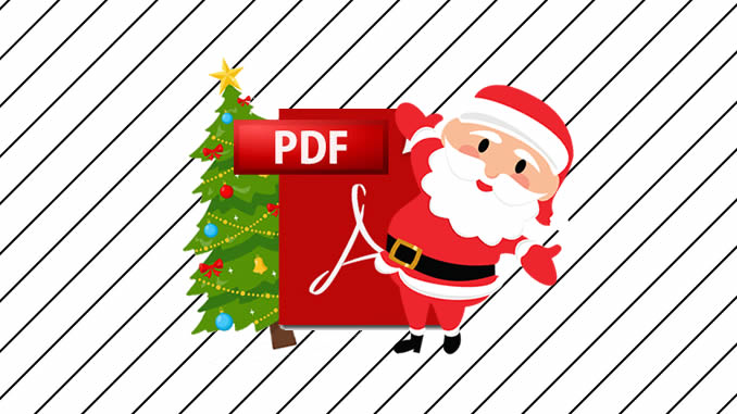 Desenhos de Natal em PDF para colorir