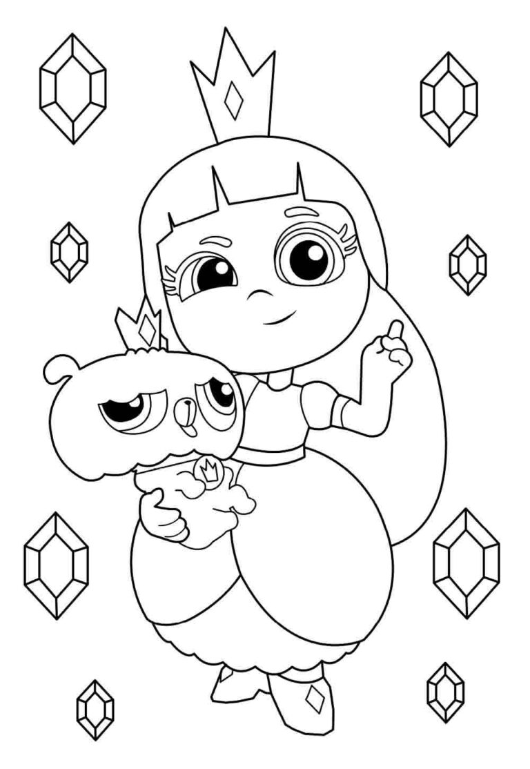 Desenhos da Vera e o Reino do Arco-íris para colorir - Bora Colorir