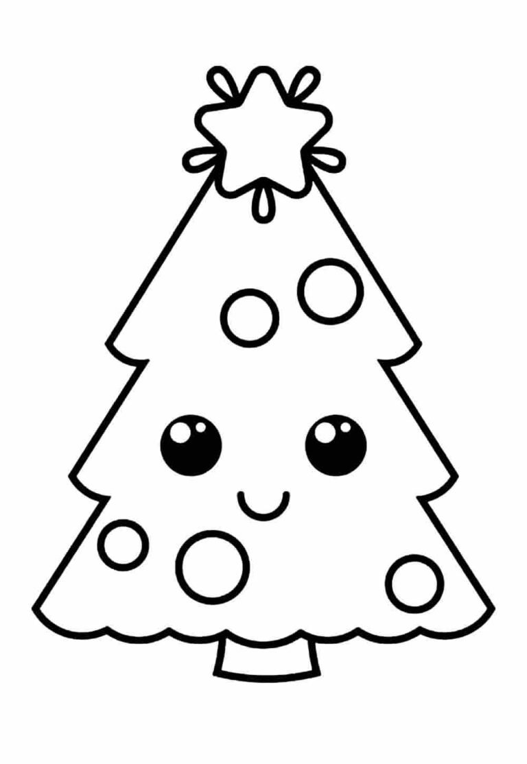 Desenhos Fofos De Natal Para Colorir Bora Colorir