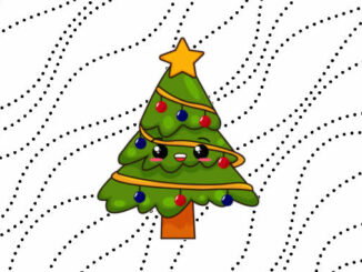 Desenhos de Kawaii Natal para Pintar