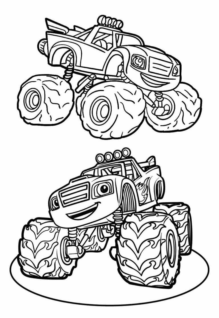 Desenhos de Blaze e os Monster Machine para colorir - Bora Colorir