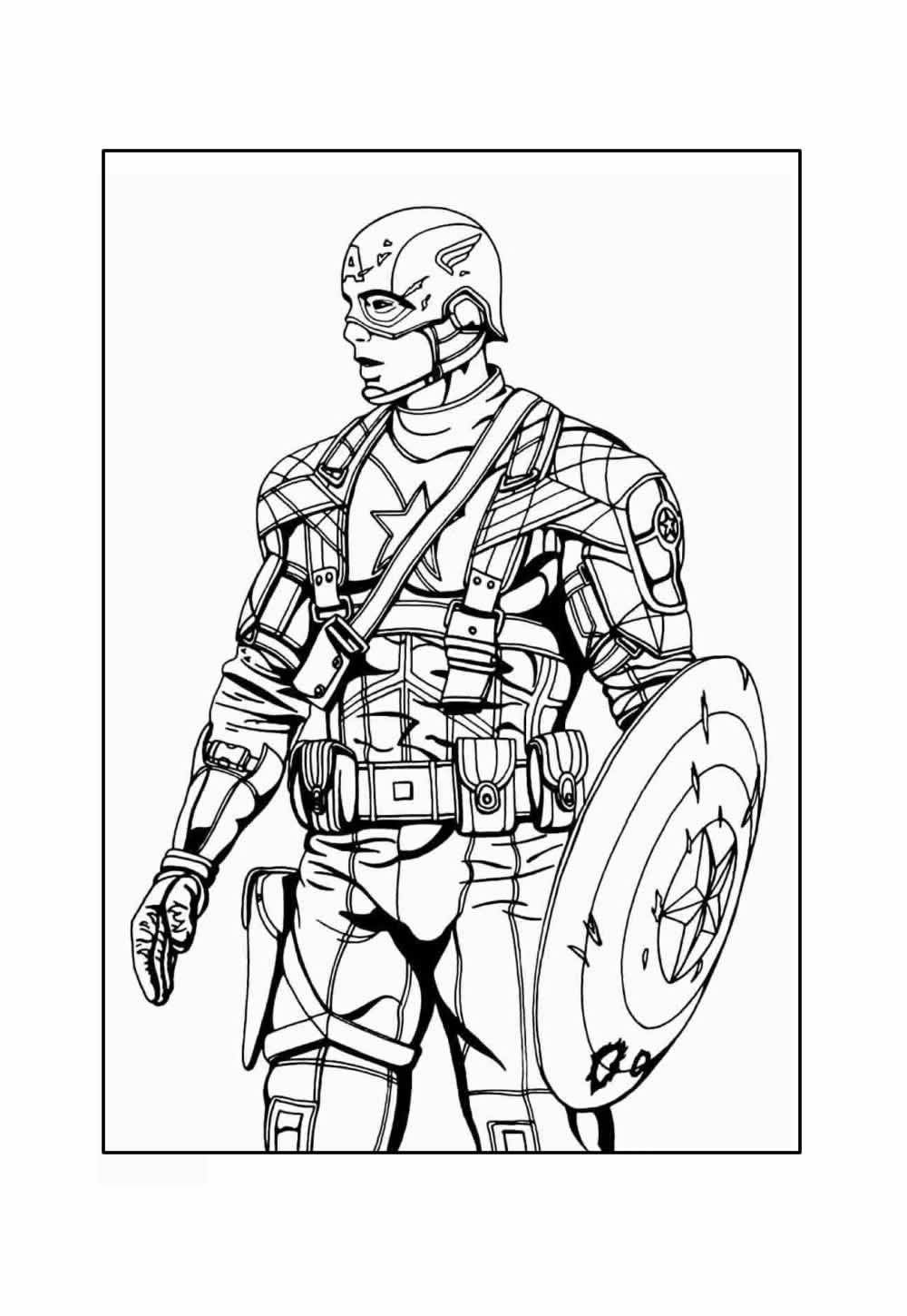 Desenho Capitão América
