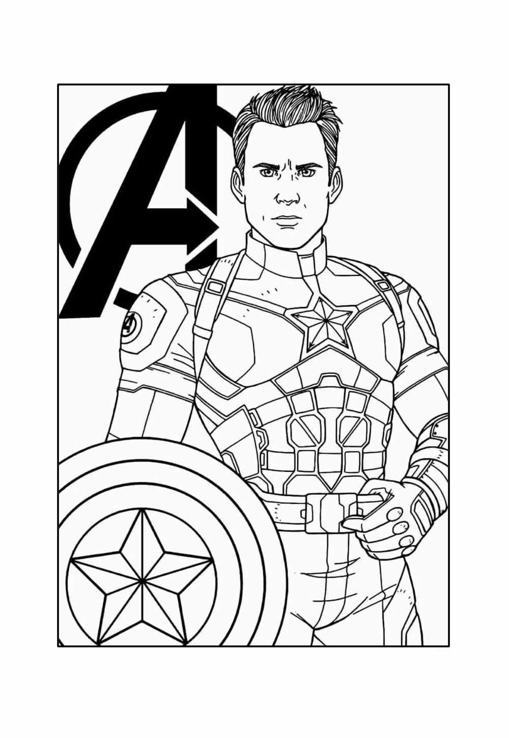 Desenho Capitão América