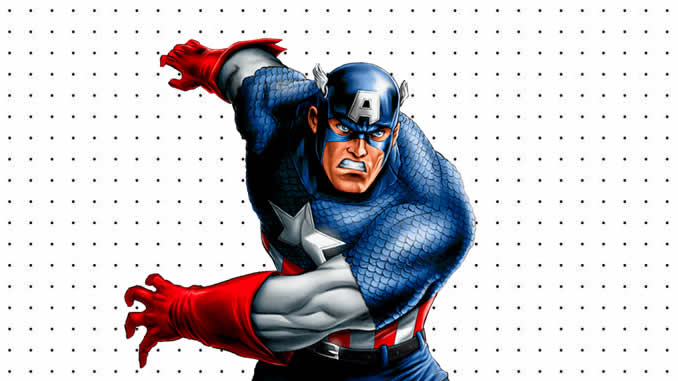 Desenho Capitão América Colorir