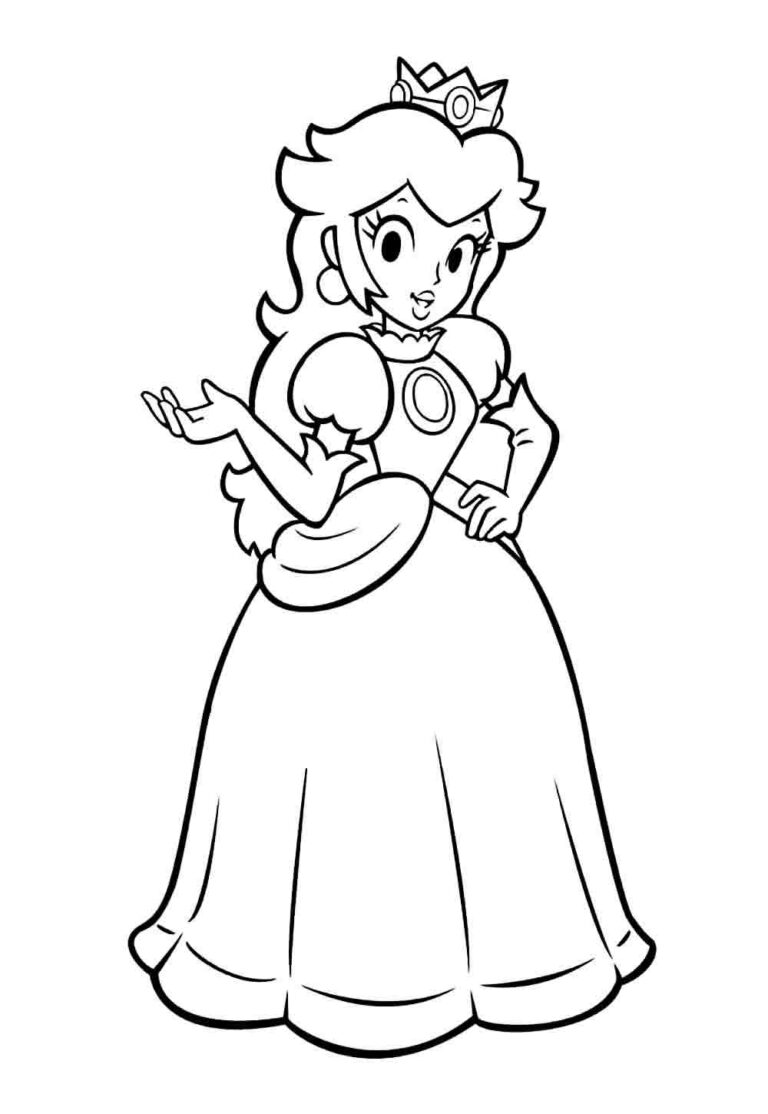 Desenhos Da Princesa Peach Para Colorir Bora Colorir