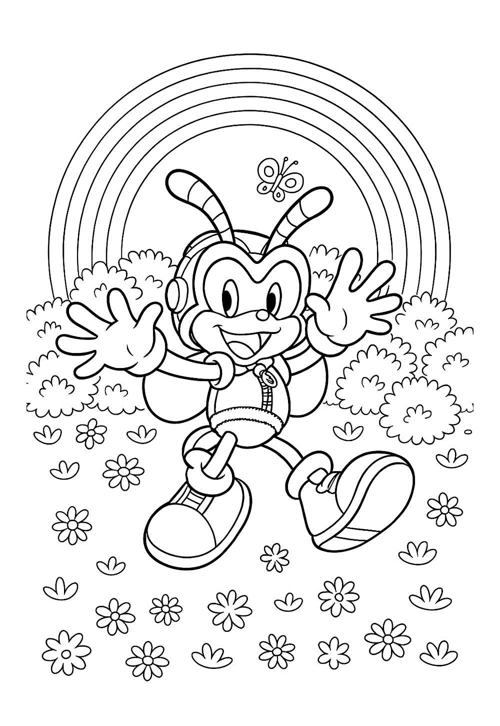 Desenho da Charmy Bee para imprimir