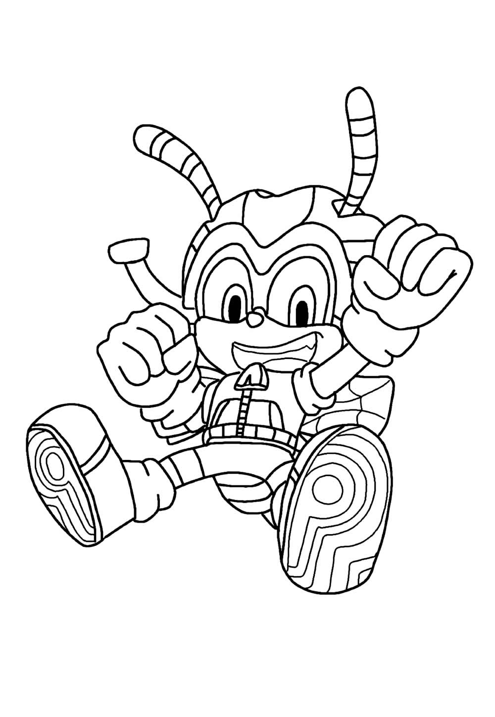 Desenho da Charmy Bee para imprimir e colorir