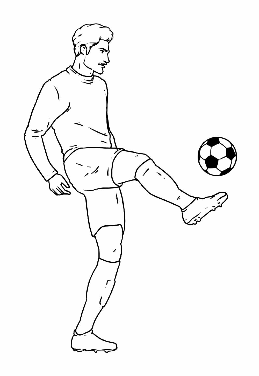 Futebol para colorir - Desenho