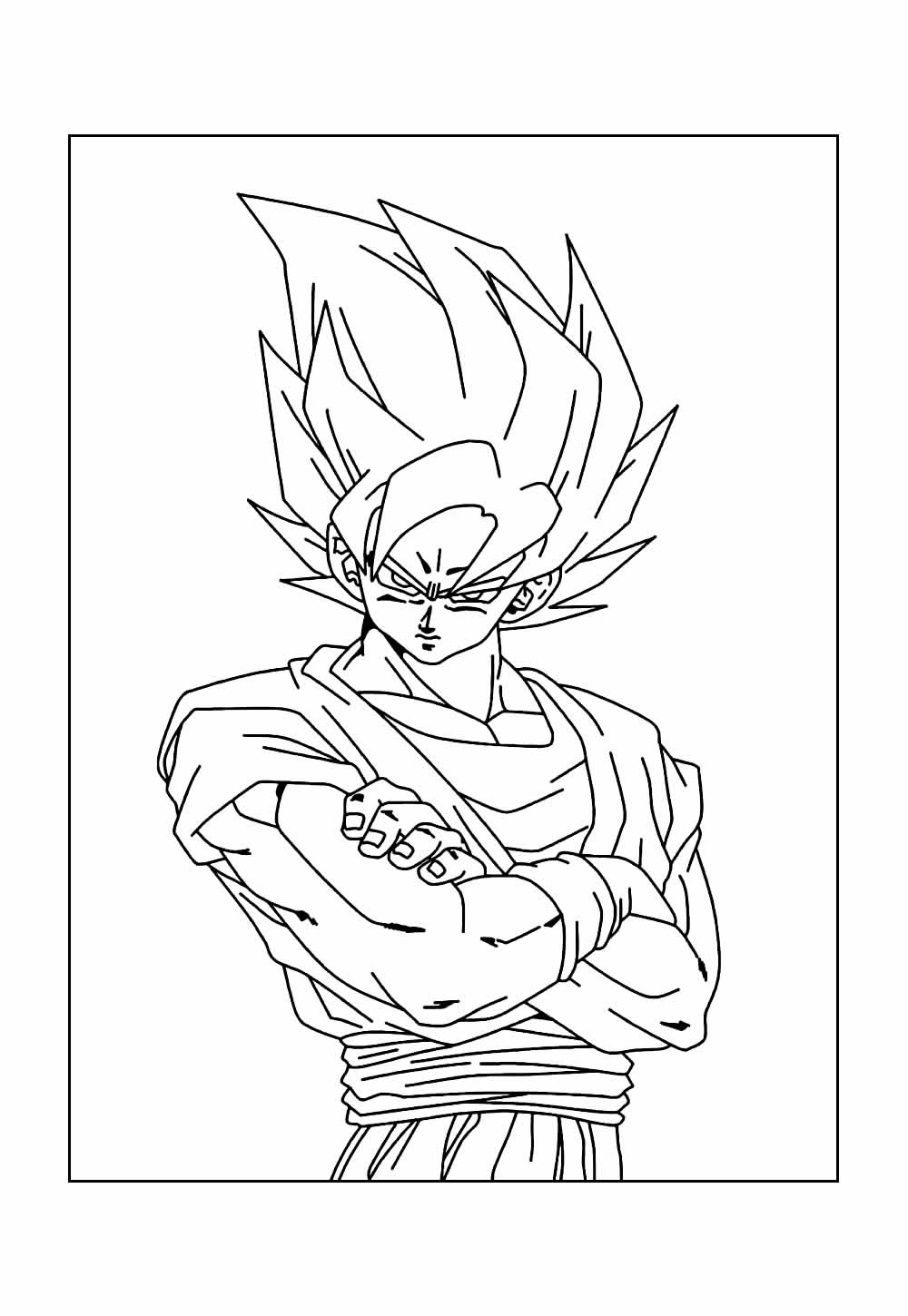Desenho de Goku