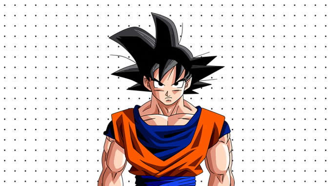 Desenhos do Goku para colorir