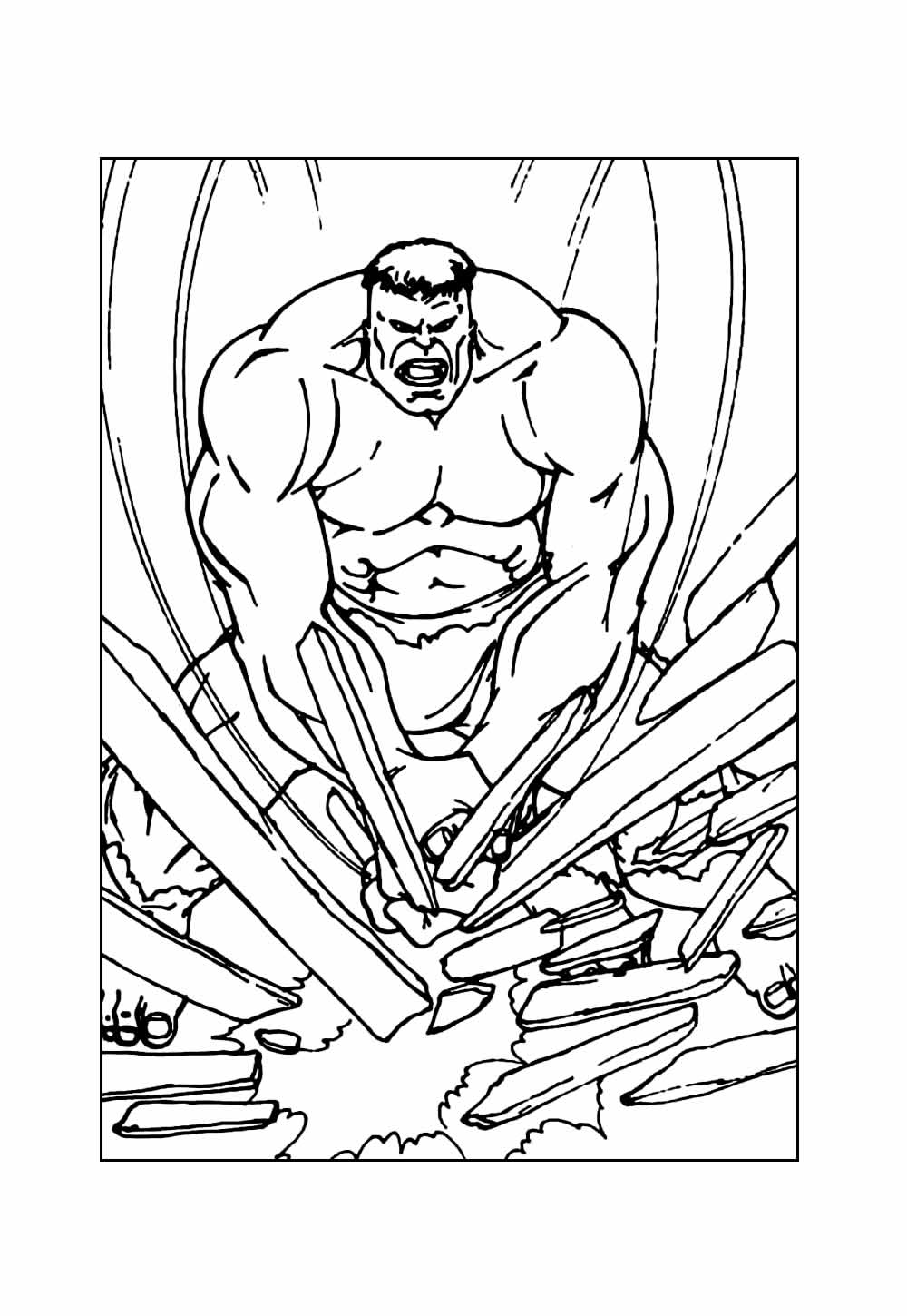 Desenho do Hulk