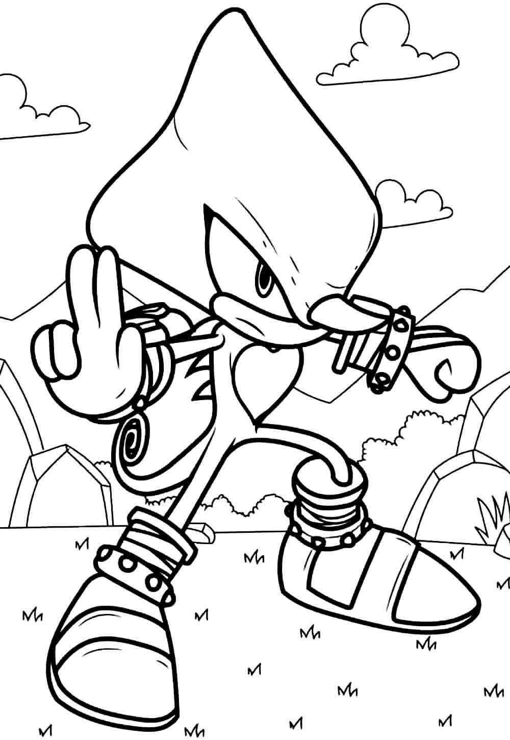 Espio the Chameleon para colorir