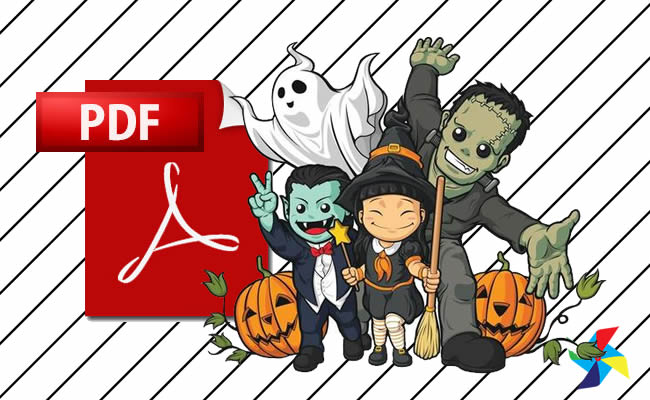 Desenhos de Halloween em PDF