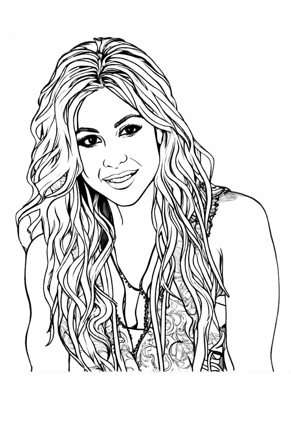 Desenhos Shakira Colorir