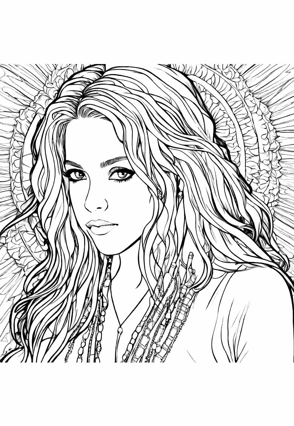 Desenhos Shakira Pintar