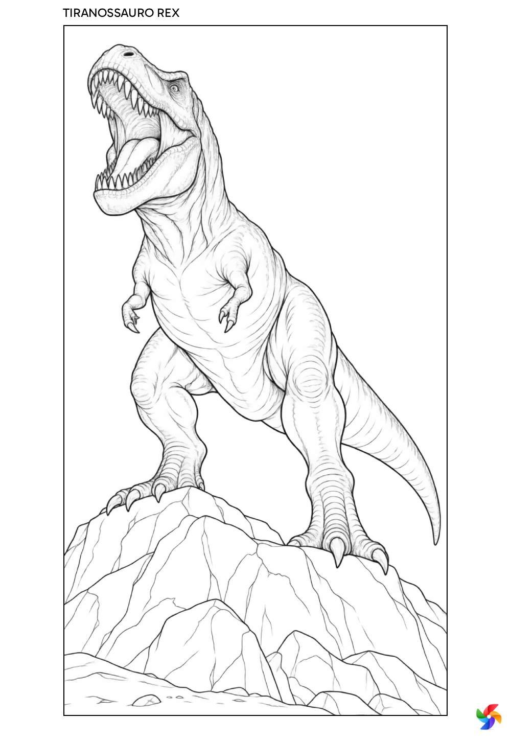 Desenhos Dinossauro para colorir e pintar