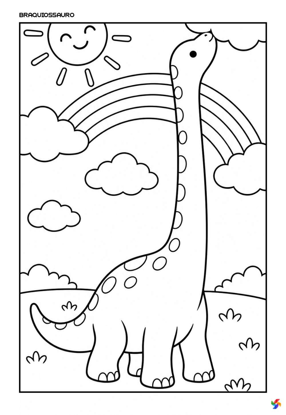 Desenhos de Dinossauro para colorir