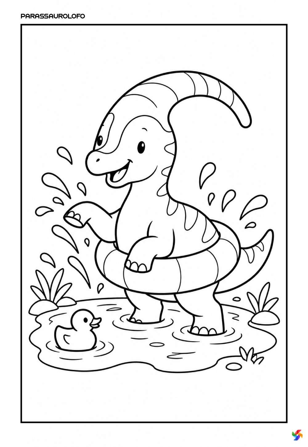 Dinossauro para colorir e imprimir