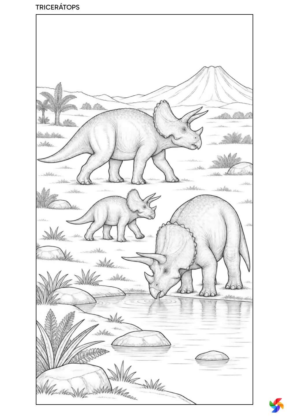 Dinossauro para colorir