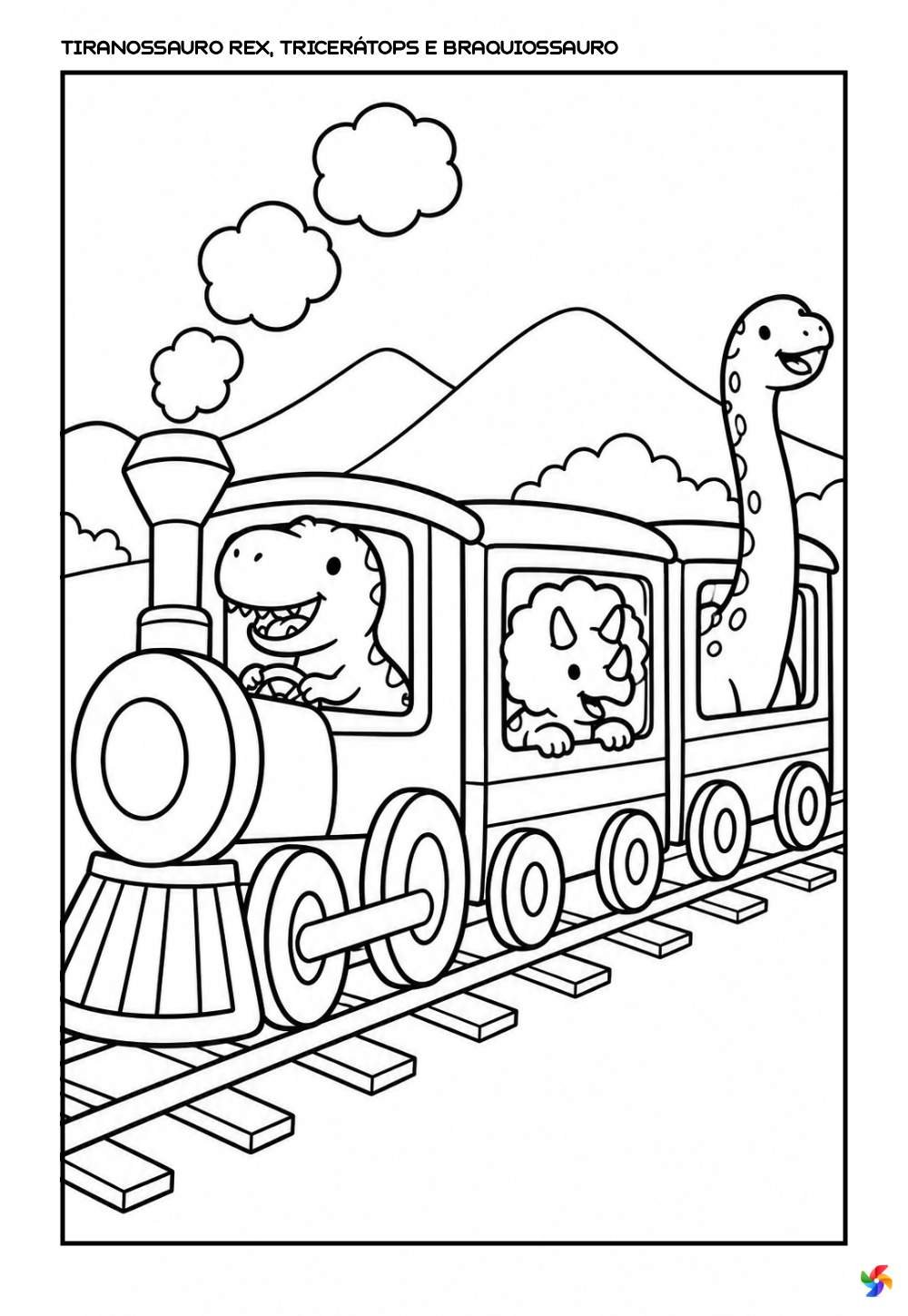 Desenho de Dinossauro para imprimir