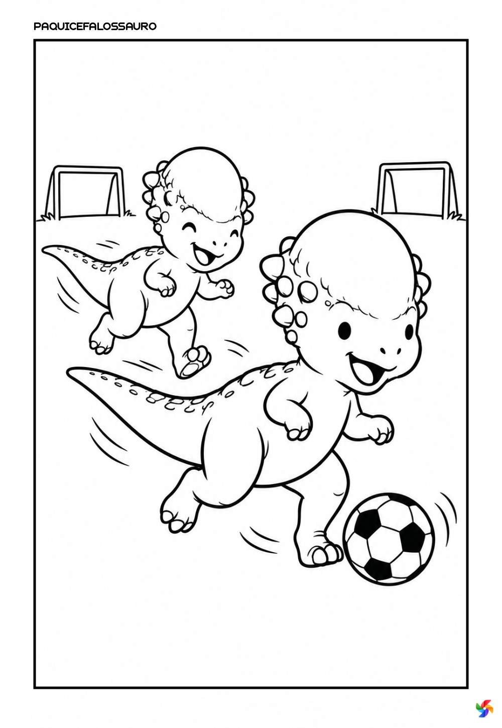 Desenho de Dinossauro para imprimir e pintar