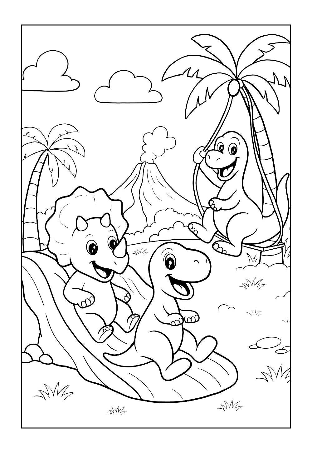 Dinossauros para pintar