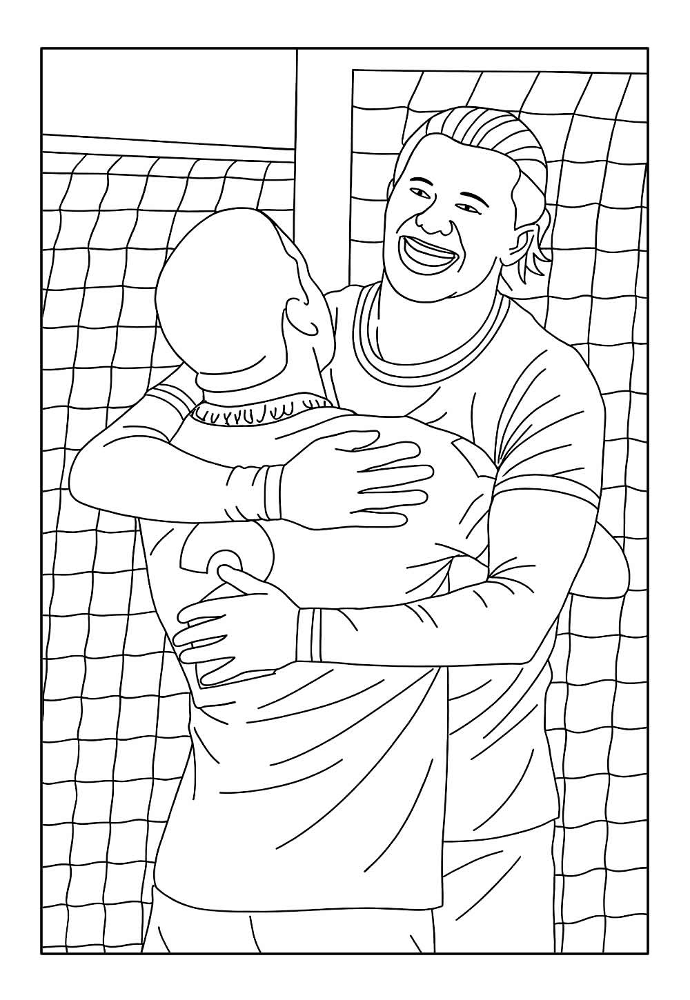 Desenho de Haaland para colorir