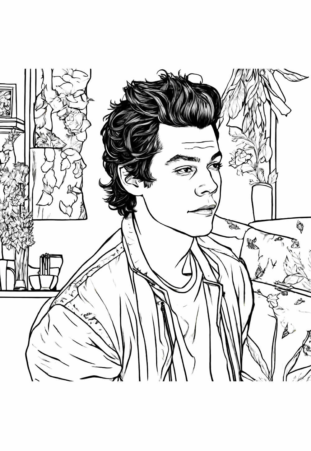 Pintar desenho de Harry Styles