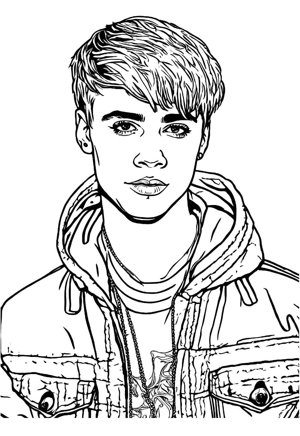 Desenho de Justin Bieber