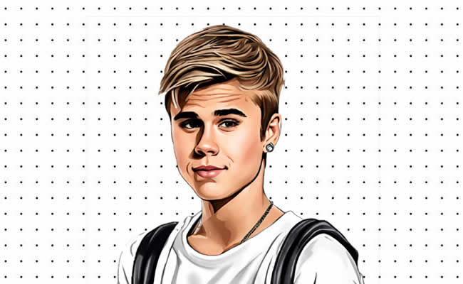 Desenhos de Justin Bieber para colorir