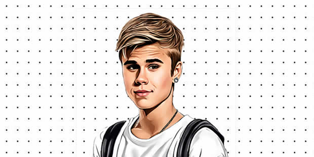 Desenhos de Justin Bieber para imprimir