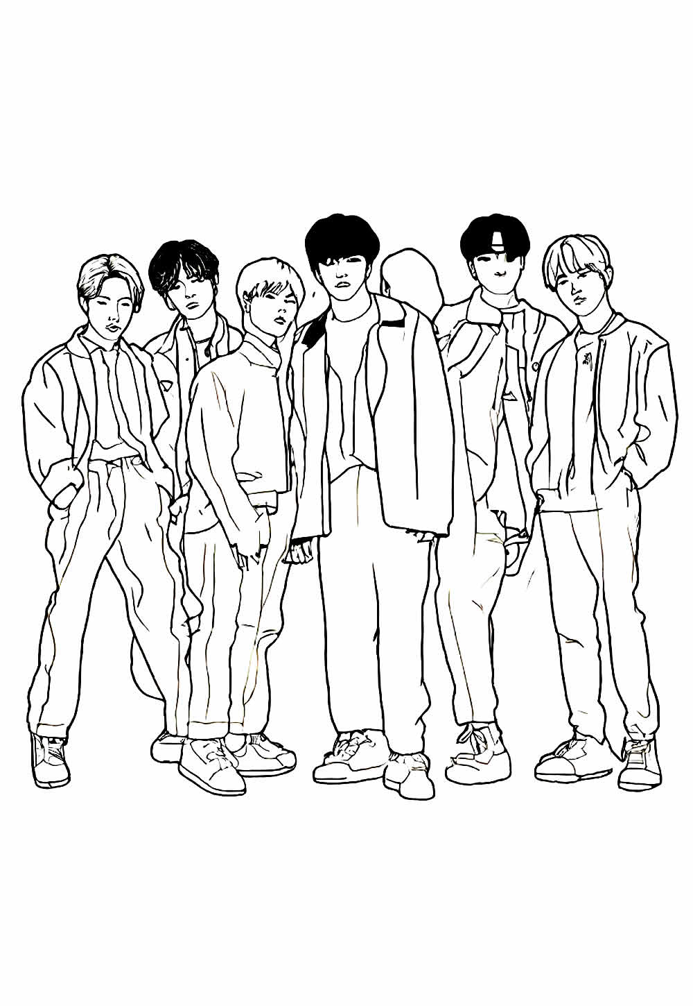 Desenhos de K-Pop para pintar