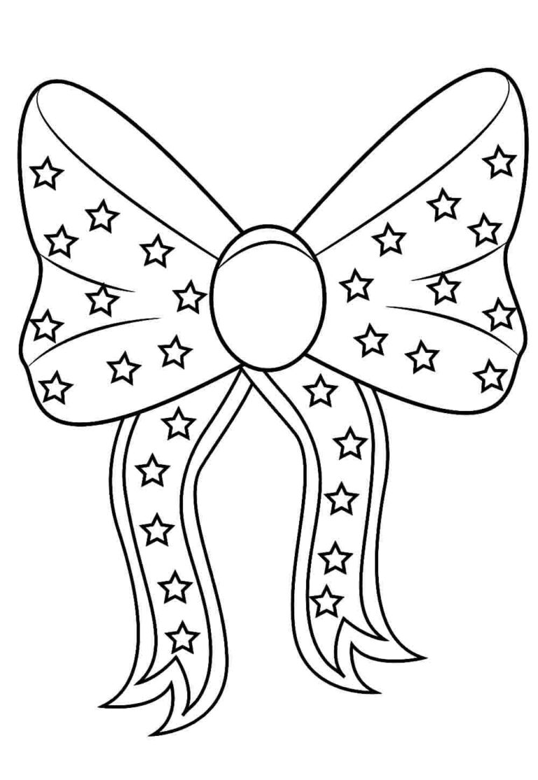 Desenhos de Laços para colorir - Bora Colorir