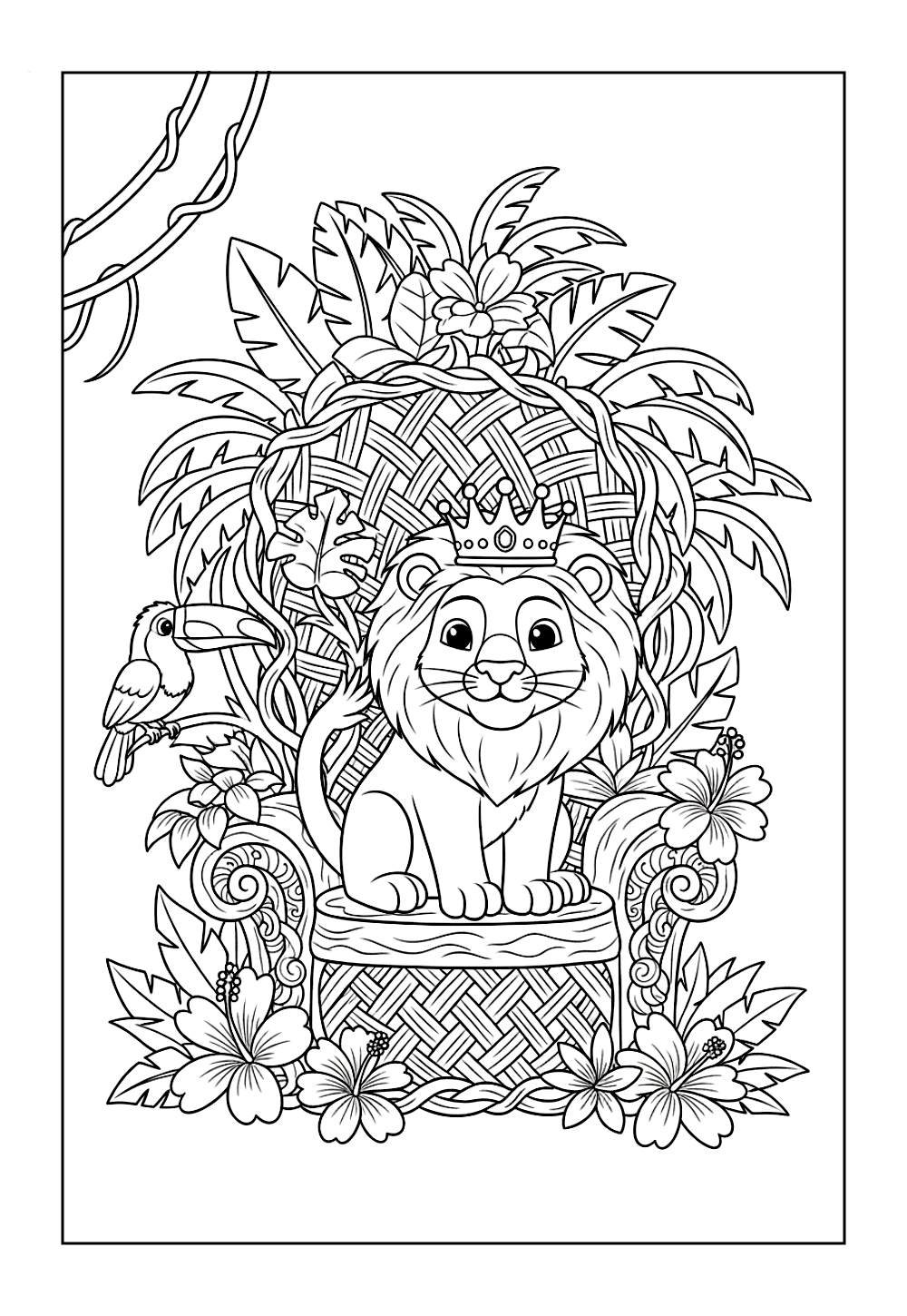 Desenhosde Leão para colorir