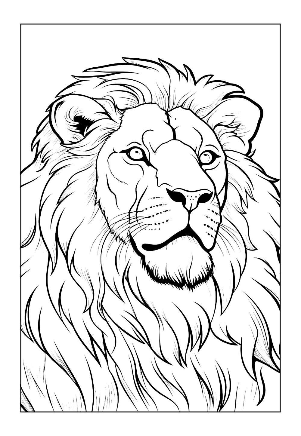 Desenho de Leão para colorir