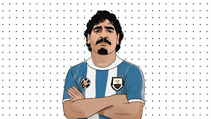 Desenhos de Maradona para pintar