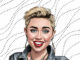 Desenhos da Miley Cyrus para pintar