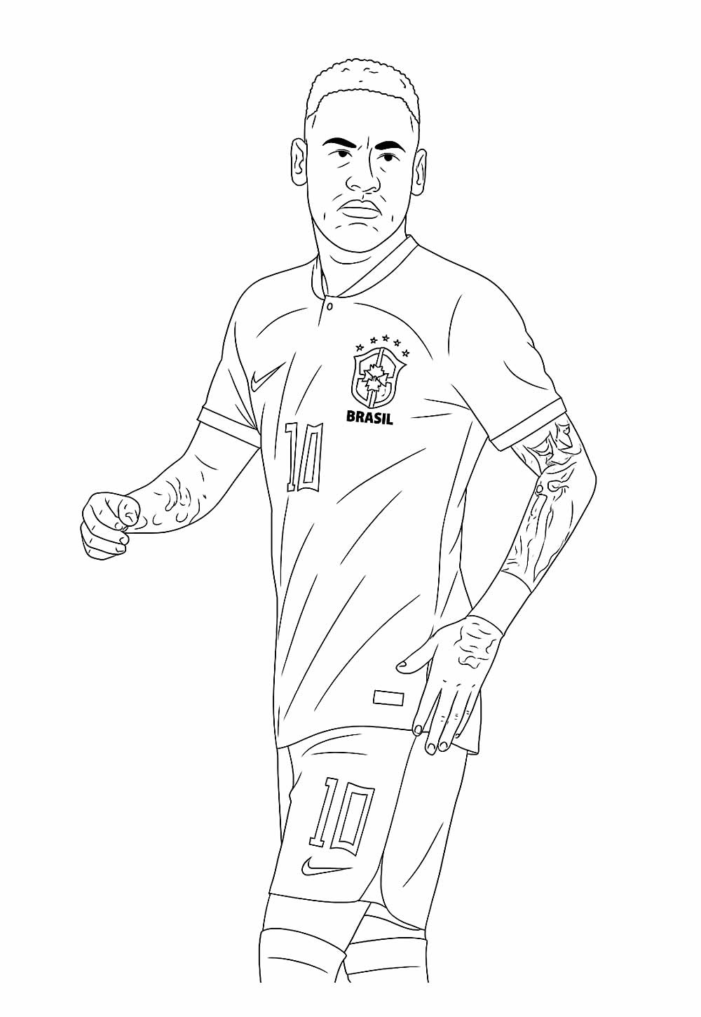 Desenho de Neymar