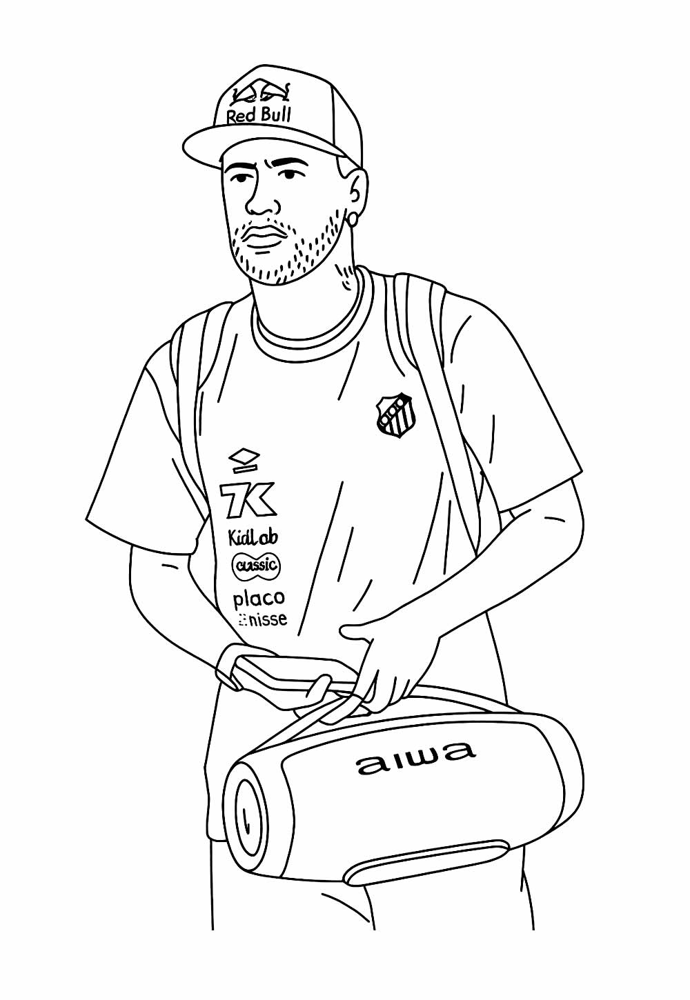 Desenho de Neymar