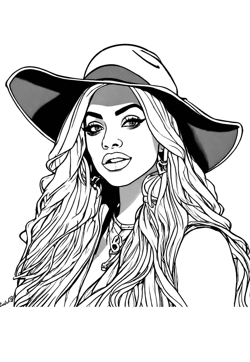 Desenhos da Pabllo Vittar para colorir