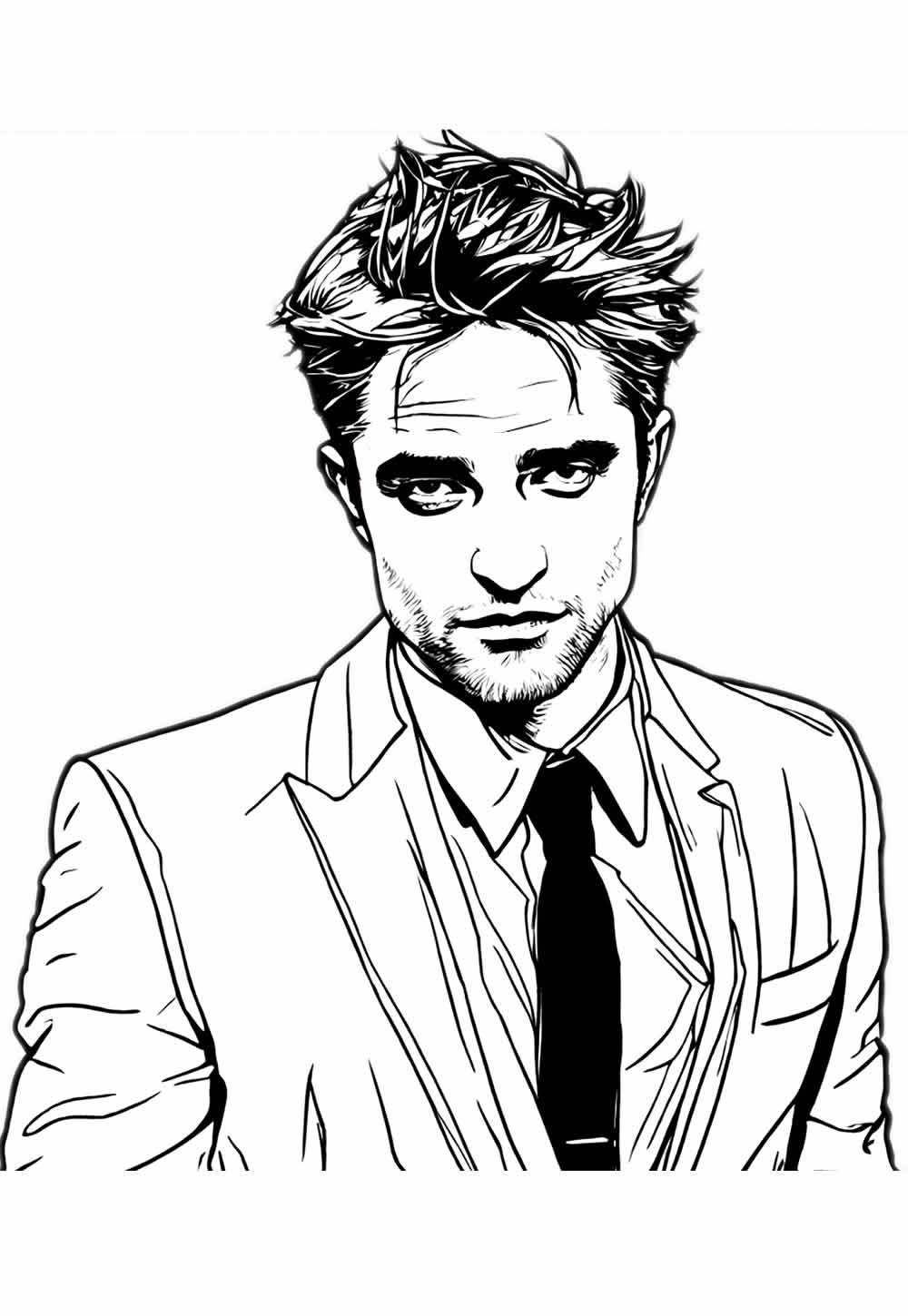 Desenhos Robert Pattinson Colorir