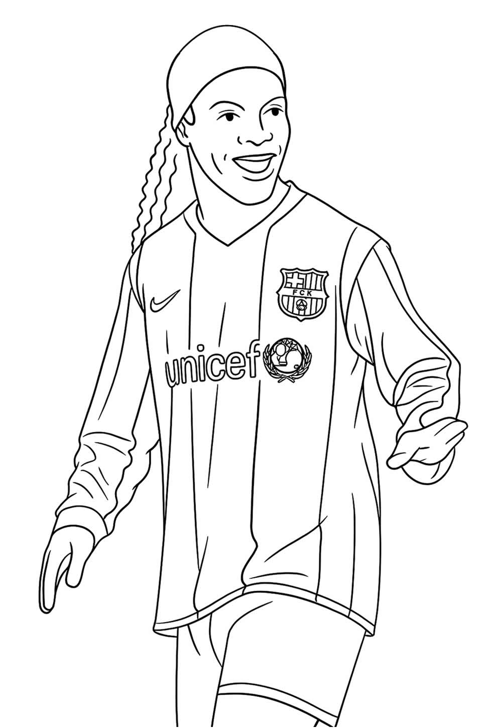 Desenho de Ronaldinho Gaúcho