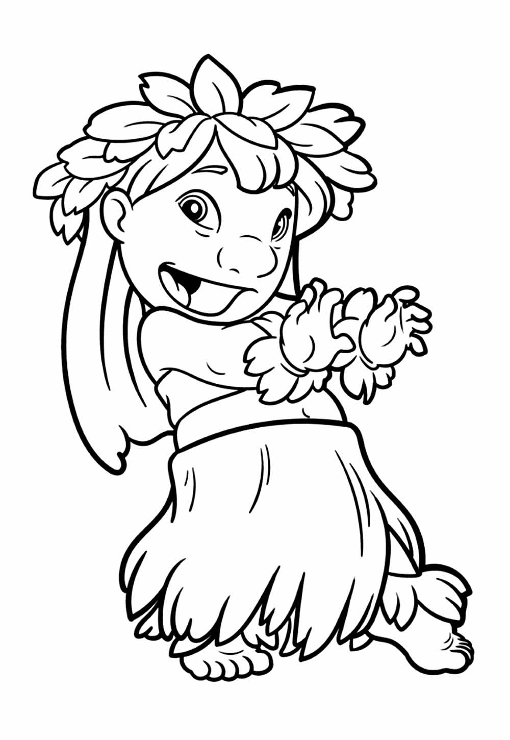 Desenho de Lilo para colorir