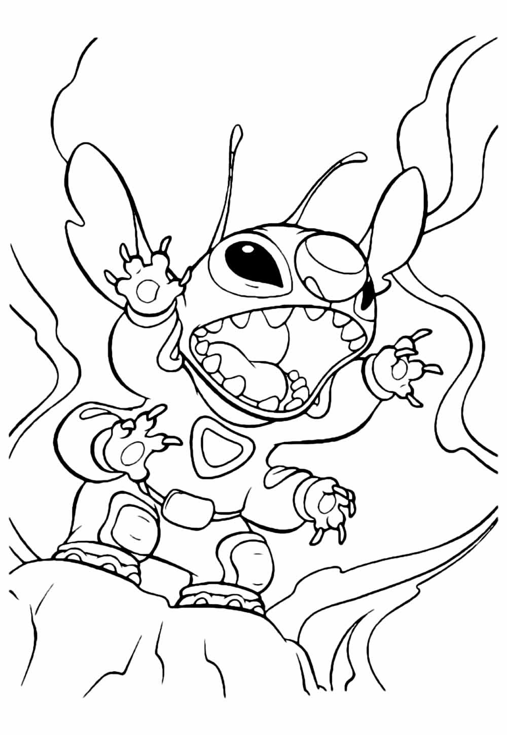 Desenho para colorir de Stitch