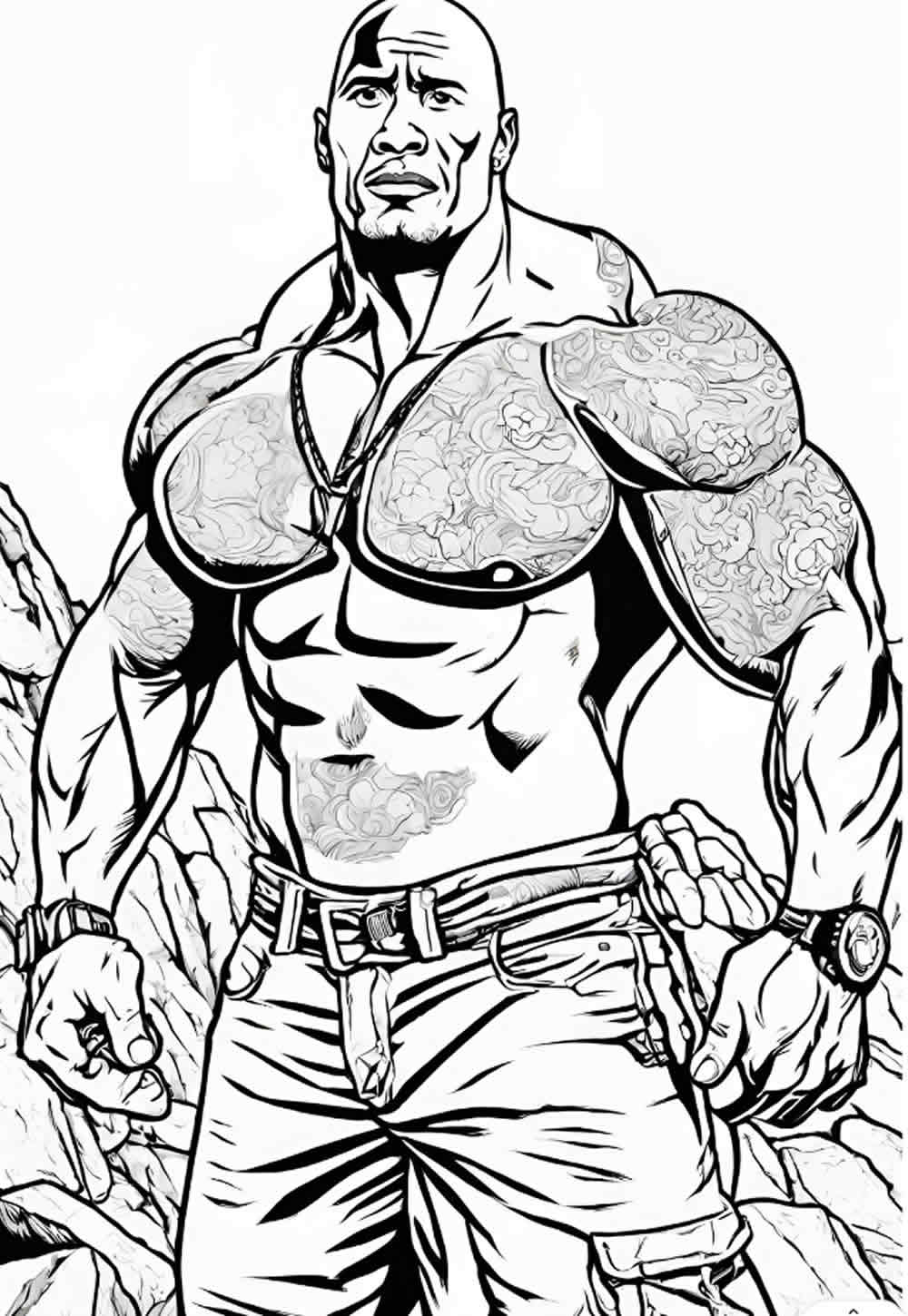 Desenho do The Rock