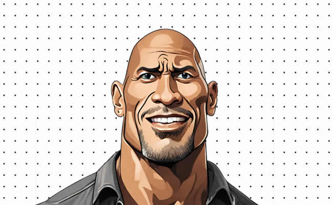 Desenhos do The Rock para colorir