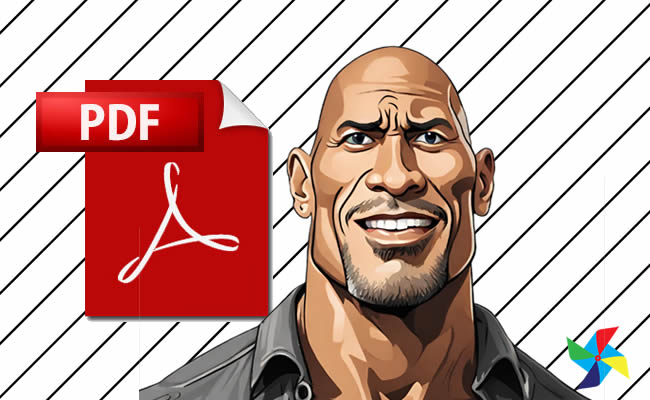 Desenhos do The Rock para colorir em PDF