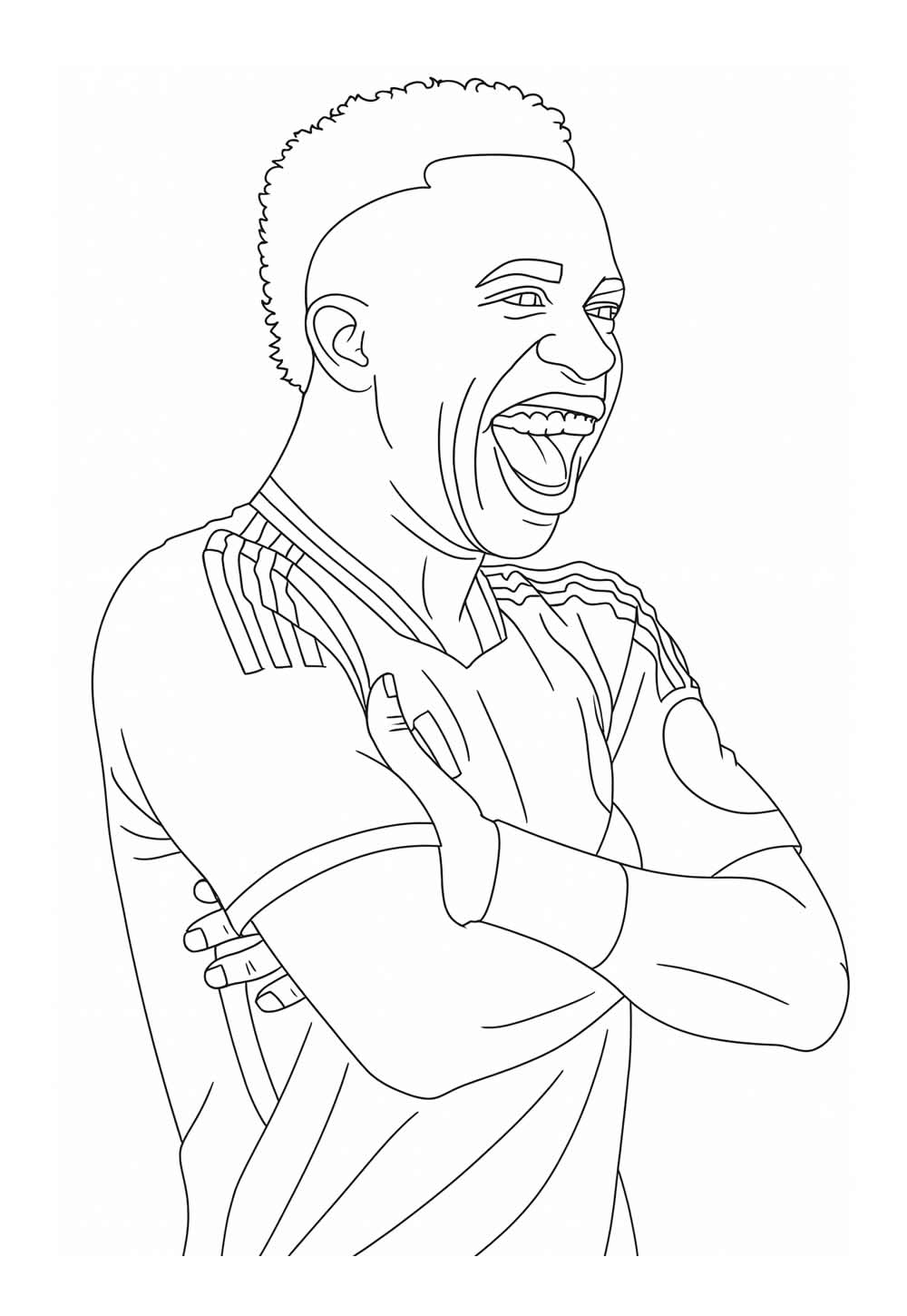 Vinicius Júnior para colorir