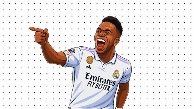 Desenhos de Vinicius Júnior para colorir