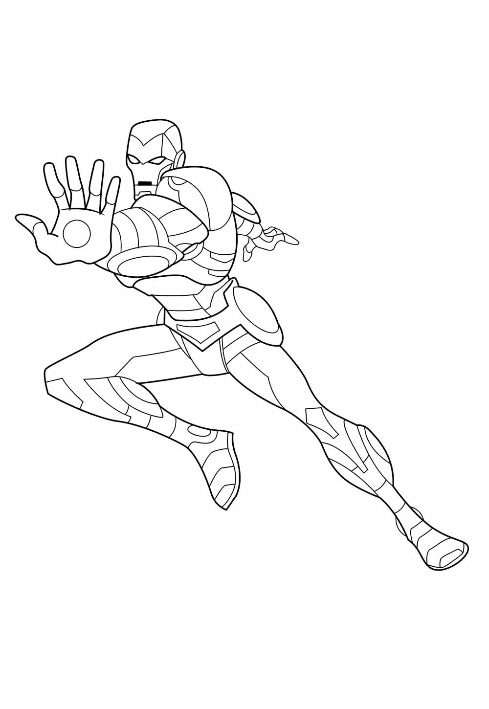 Desenho Homem de Ferro para colorir